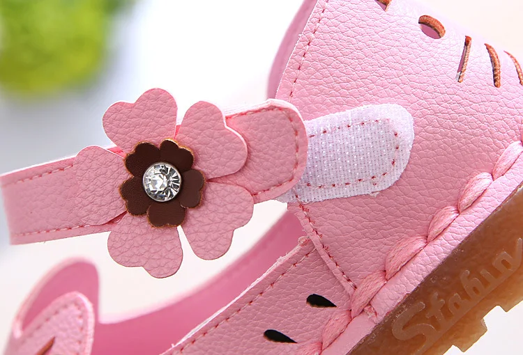 Kalupao 2018 Spring Summer Fashion Hollow Kids Girls Princess Shoes Children'S Single Shoes Cute Cat Cow Muscle Flat Sandals