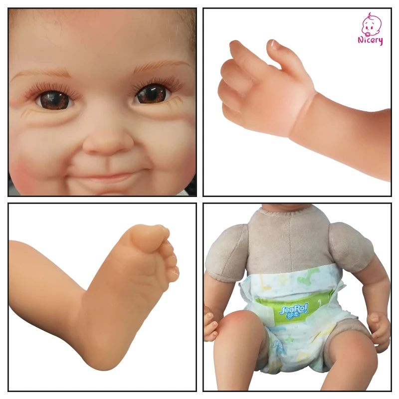 22 дюйма, 55 см., кукла новорожденный, притягивающий рот, для детей, мягкий силикон, реалистичная игрушка, подарок для детей на Рождество,цветок