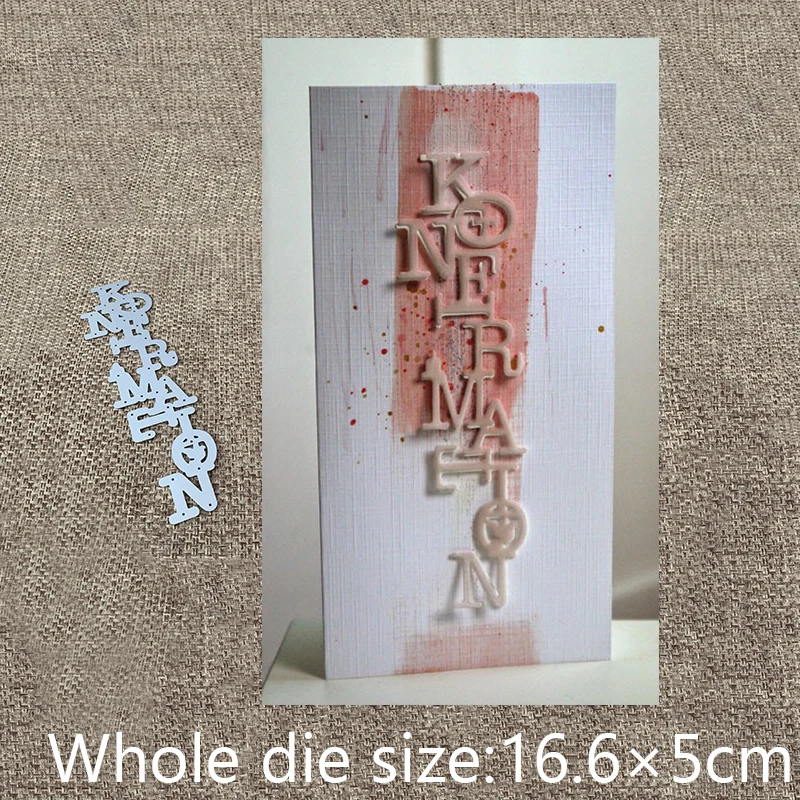 

New Design Craft Metal Cutting Die cut dies German confirmation letters scrapbook Album Paper Card Craft Embossing die cuts