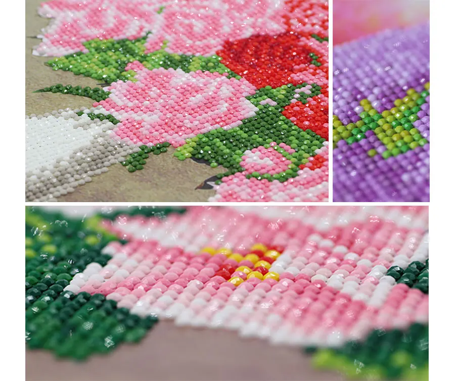 Ponto cruz com pintura de diamante