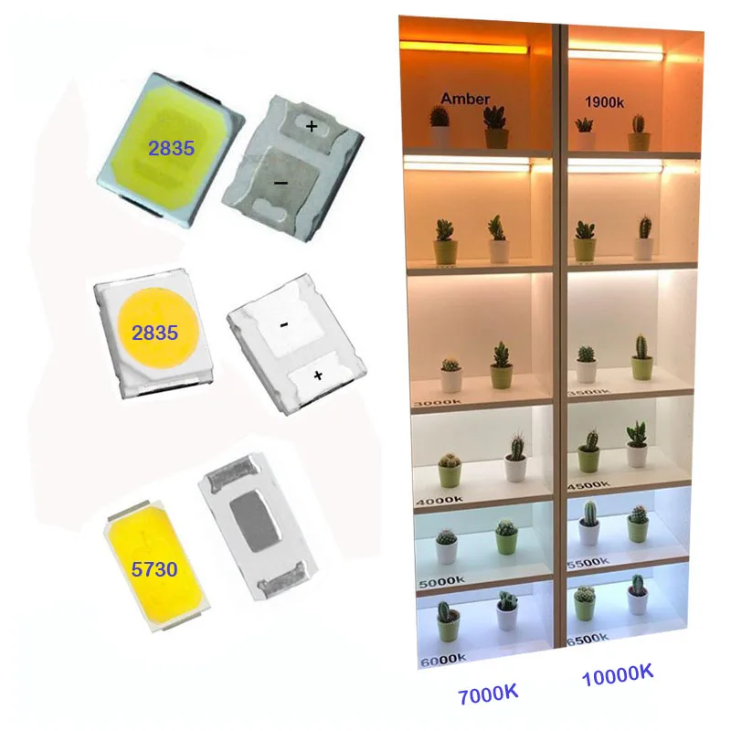 SMD5050 LED Diodes 3V SMD LEDS Diode Chip Lamp Beads Bright Diode 0.2W 18-22lm