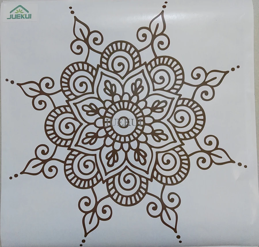 Съемный Гобелен Мандала Йога украшения для дома виниловые наклейки на стену домашний Декор Гостиная символ ом Mehndi Namaste настенные наклейки JS433