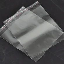 100 Самоклеющиеся пластиковые пакеты для упаковки(полезное пространство 17,5x16 см