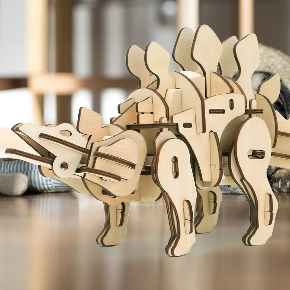 Robotime DIY Stegosaurus игрушки с дистанционным управлением прогулочный ревущий динозавр