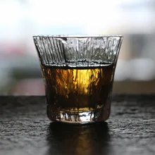 Стеклянная чайная чашка японский ручной молоток с принтом индивидуальная чашка кунг-фу чайные наборы мастер чашка Золотая чашка виски водка