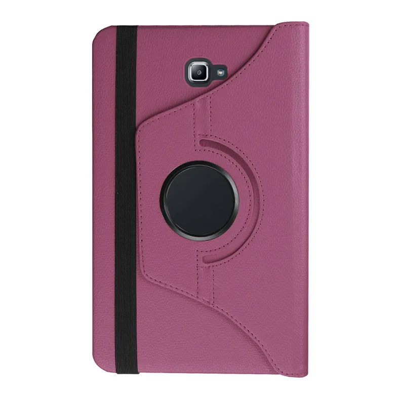 Чехол для samsung Galaxy Tab A6 10,1 T580, чехол из искусственной кожи, чехол для SM-T580 T580N/C T585, чехол для планшета+ стилус - Цвет: purple