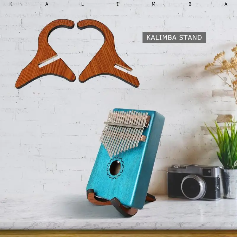 

Portable Foldable Wooden Holder Stand Collapsible Display Stand Rack for Kalimba Thumb Piano Accessories