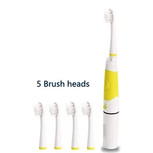 Seago Sonic toothbrush Electric teeth brush 5 Brush heads Children kids Soft Bristle LED lamp Child Oral care SG-618