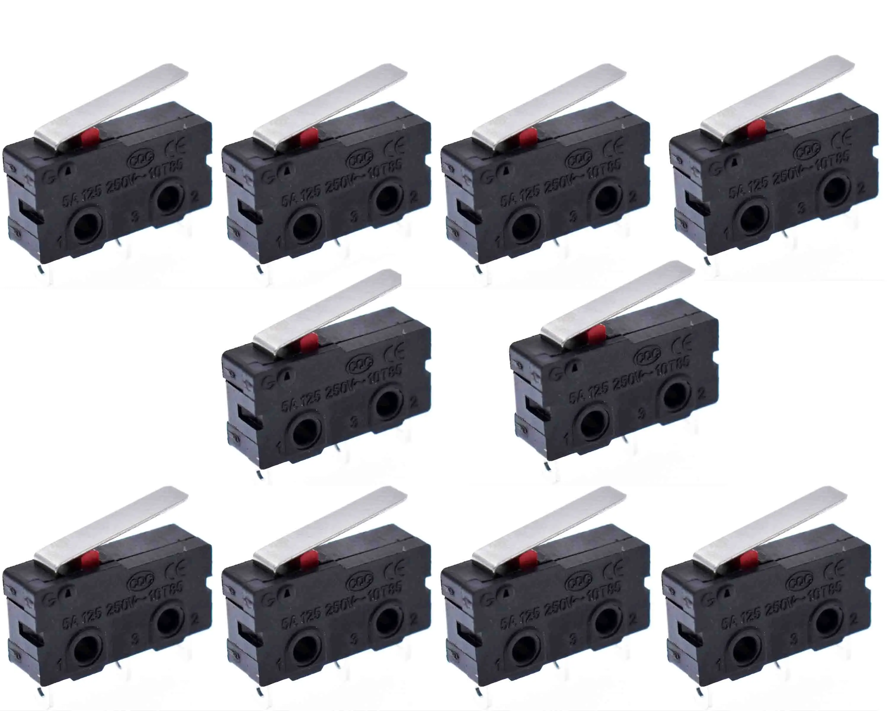 10 шт. такт переключатель вкл выкл KW11-3Z 5A 250 В Microswitch 3PIN пряжка новый