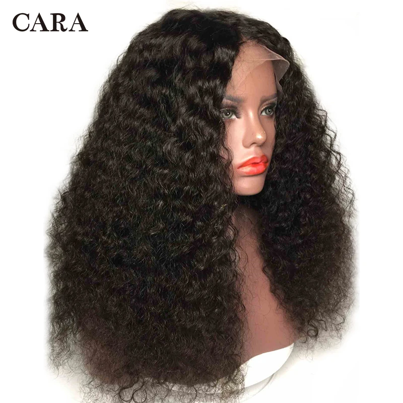 13X6 Krullend Lace Front Menselijk Haar Pruiken Pre Geplukt Braziliaanse 250 Dichtheid 13X4 Kant Frontale Pruiken voor Zwarte Vrouwen Remy Cara Haar