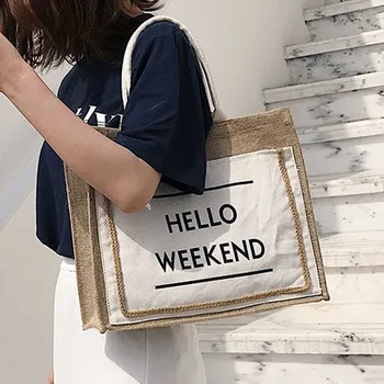 

Crossbody Bag Female Handbag Purses Women's Linen Handbag Large Capacity Casual Shoulder Bag Daily Bag Shopping Bag Hot Sale