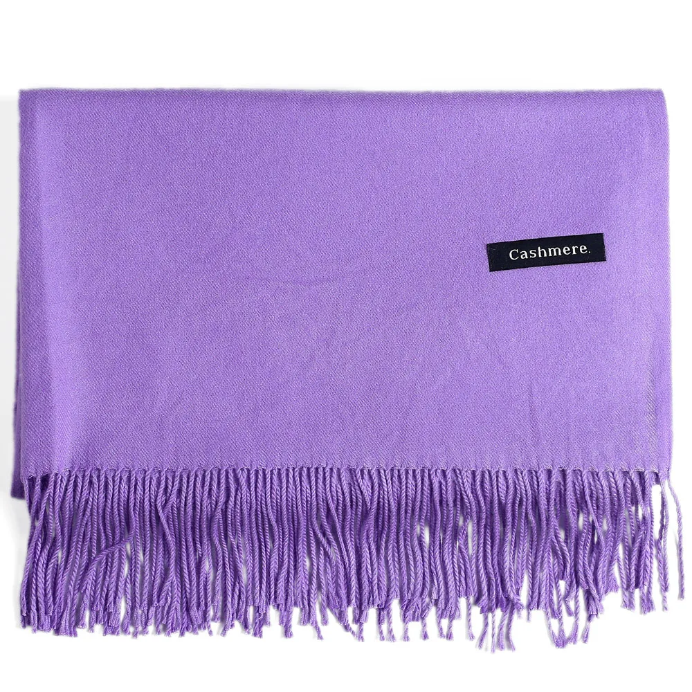 Women Scarf Pashmina Shawls and Wraps Lavender Long Large Winter More Warm Thicker Scarves Lavender