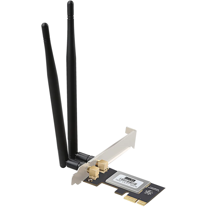 DIEWU Настольный PCIe wifi беспроводной 300 Мбит/с lan Карта mini pci-e 2 Антенна