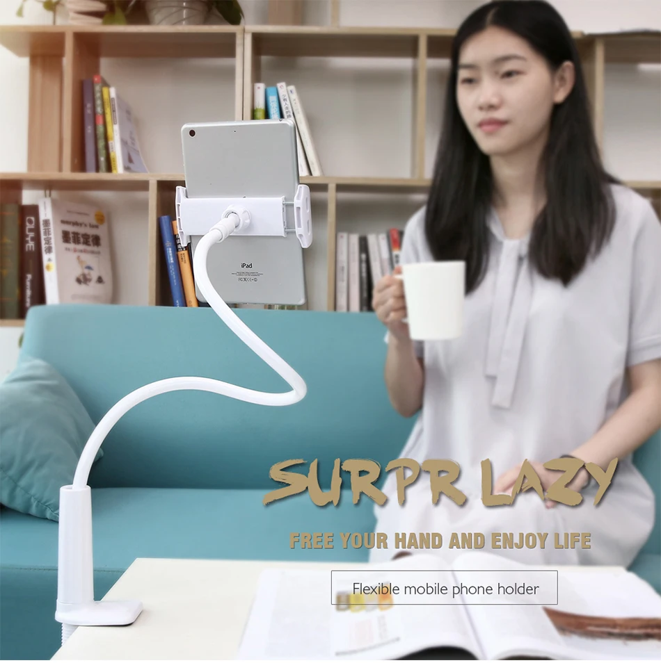 Holder Stand For iPhone 6 6Plus 7 7Plus 5 Holder For iPad Desk Tablet PC Stands  (1)