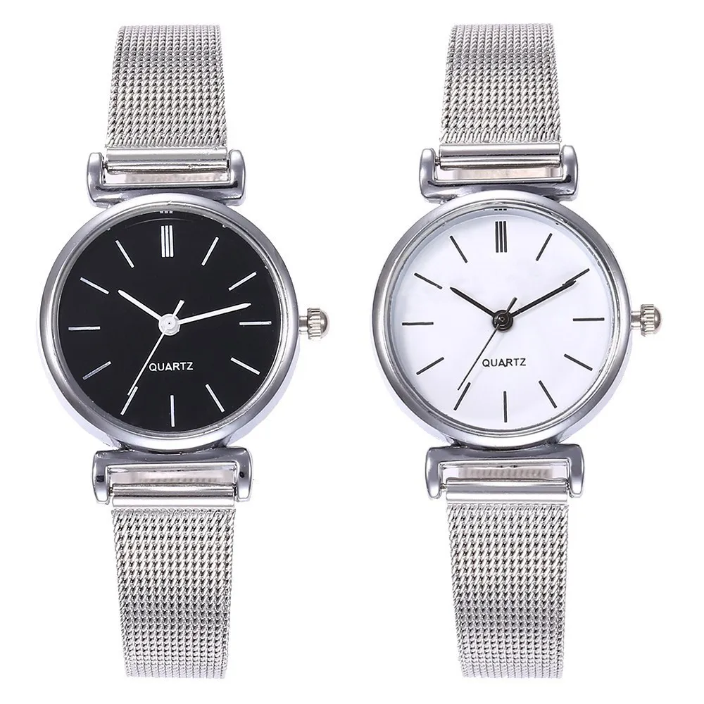 Дропшиппинг Модные женские серебряные мини дизайнерские кварцевые наручные часы повседневные женские простые часы женские часы Relogio Feminino