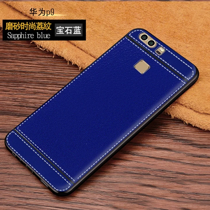 

Case on For Huawei P9 Coque Lychee Leather Pattern Soft TPU Cover For Huawei P9 eva l09 eva-l19 P 9 HuaweiP9 etui tok kryt husa