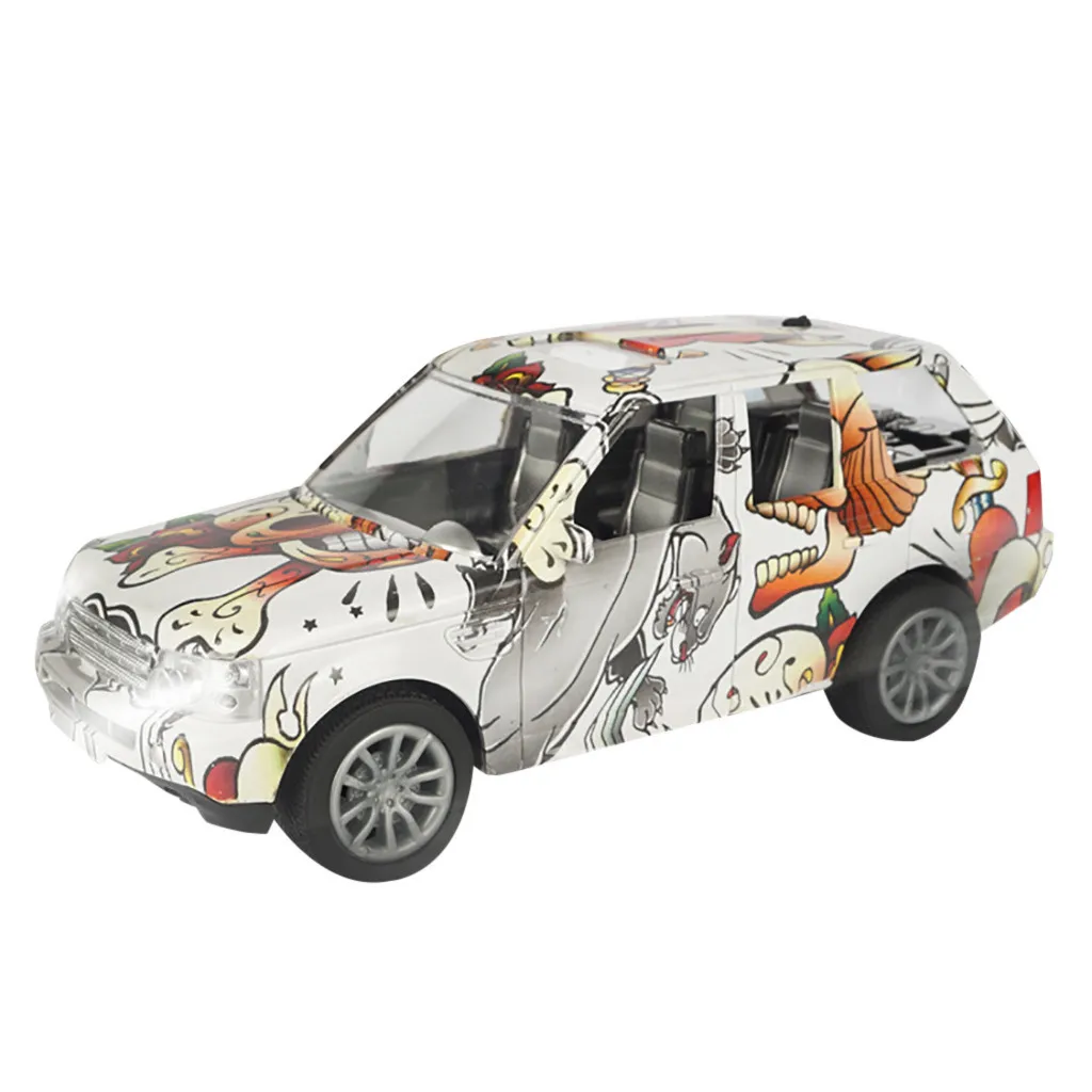 Remote controlled car Graffiti Remote Control RC Cars 118 High Power Headlight Cars Toys Kids Gift fast magic track  D300122