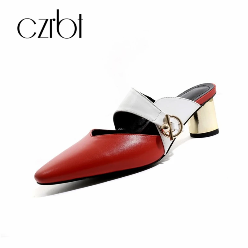 

CZRBT 2019 New Summer Women's Sandals Fashion, Leisure, Elegant, Comfortable Handmade Leather Skid-proof Women's Shoes