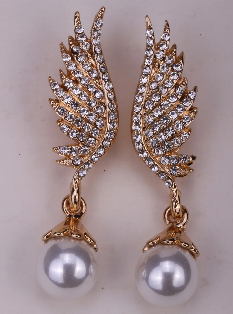 Женские Висячие серьги Angel wings байкерские ювелирные изделия подарки с