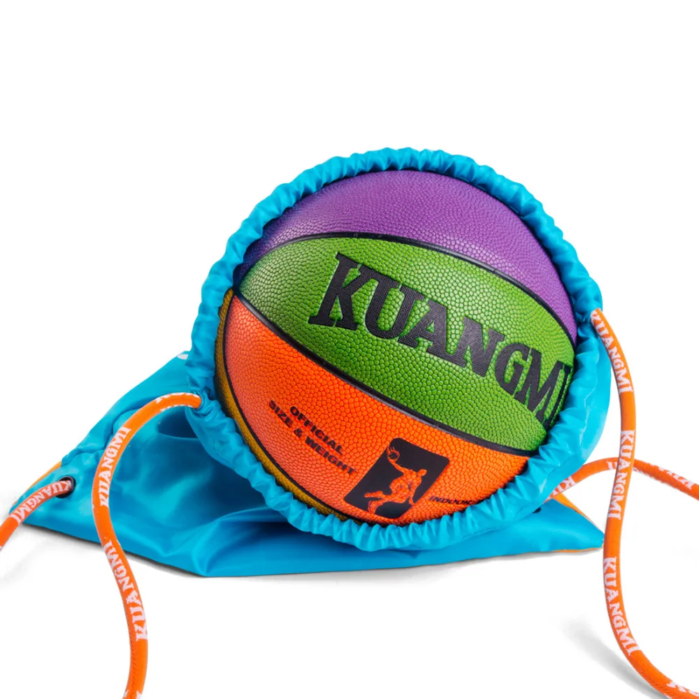 Kuangmi-Portable Basketball and Football Backpack for Children,Adjustable Shoulder Strap,Knapsacks,Ball Storage Bag,Kids Sports