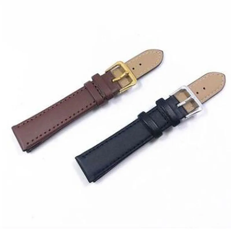 

DOBROA Black Watch Watchbands 2020 New Leather Strap Watch Band 16mm 20mm Wristband Watch Strap Accessories