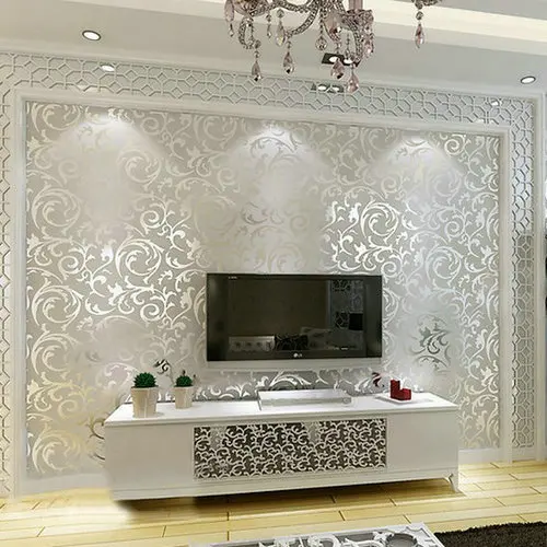

PVC waterproof golde deep embossed wallpaper living room bedroom TV selling promotional specials 53cm free shipping 53cm(width)