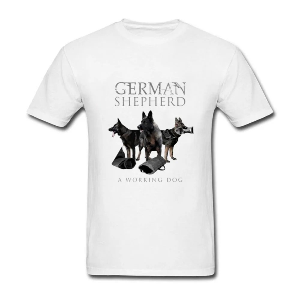 

German Shepherd Dog - GSD Print T Shirts Men Summer O-Neck Top Tee Shirt Black Casual Breathable Short Sleeve Tshirt Male