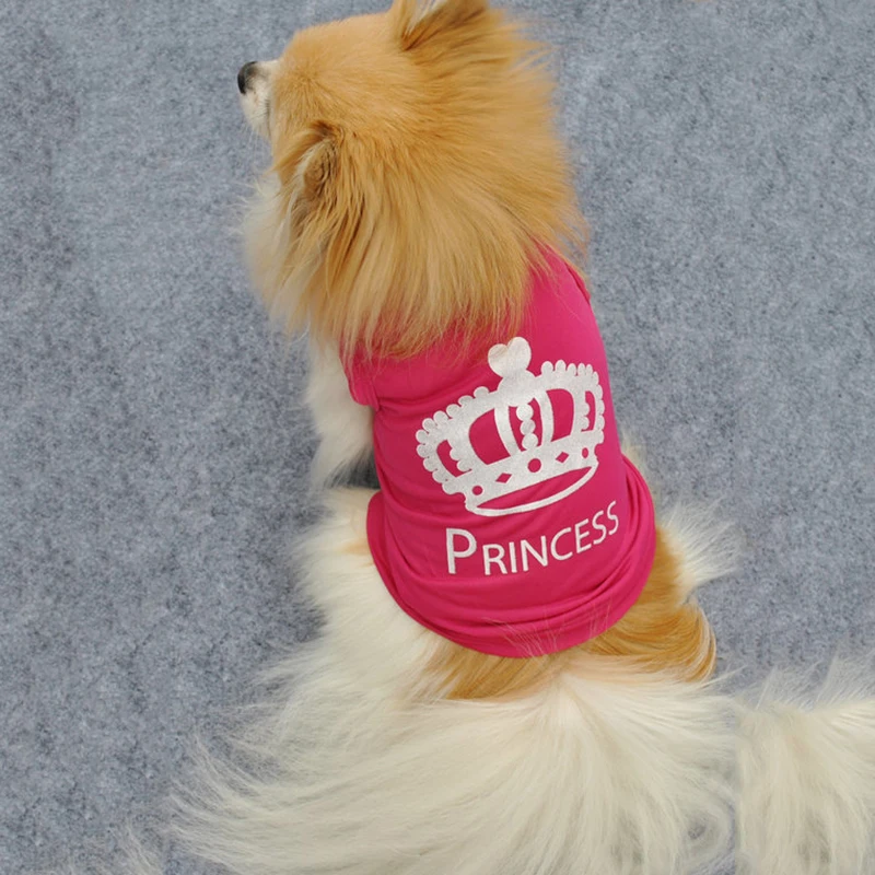 Urijk Pink Pet Dog Cat Cute Princess T shirt Clothes Vest Summer Coat