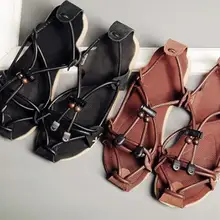 Сандалии-гладиаторы модная обувь в британском стиле кожаные сандалии Мужская личности случайные тенденции моды Молодежная пляжная обувь