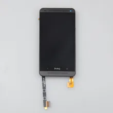 100% Original For Htc One M7 801e Lcd Display With Touch Screen Digitizer Assembly + Frame Replacement Black Color Free Shipping