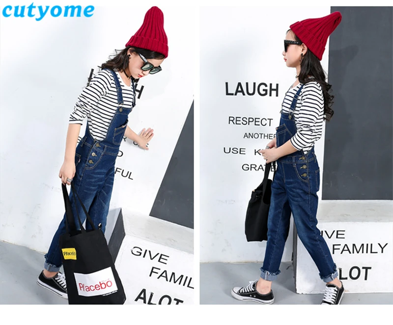 teenage girls denim overalls05