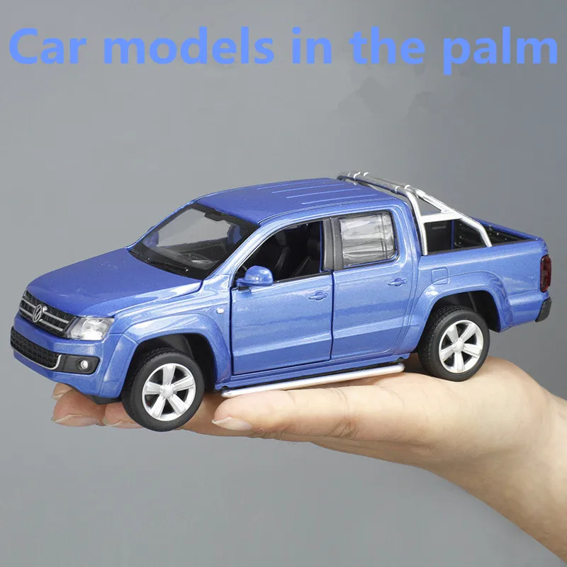 1:30 alloy pull back carhigh simulation Pickup AMAROKmetal diecaststoy vehiclesmusical & flashingfr