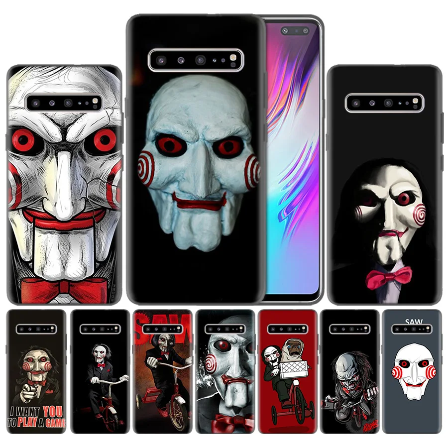

Case For Phone Samsung Galaxy S8 S9 A50 S10 S10e Plus 5G A10 A20 A30 A40 A60 A70 Soft Silicone Covers Saw Horror Moive Ghost Rem