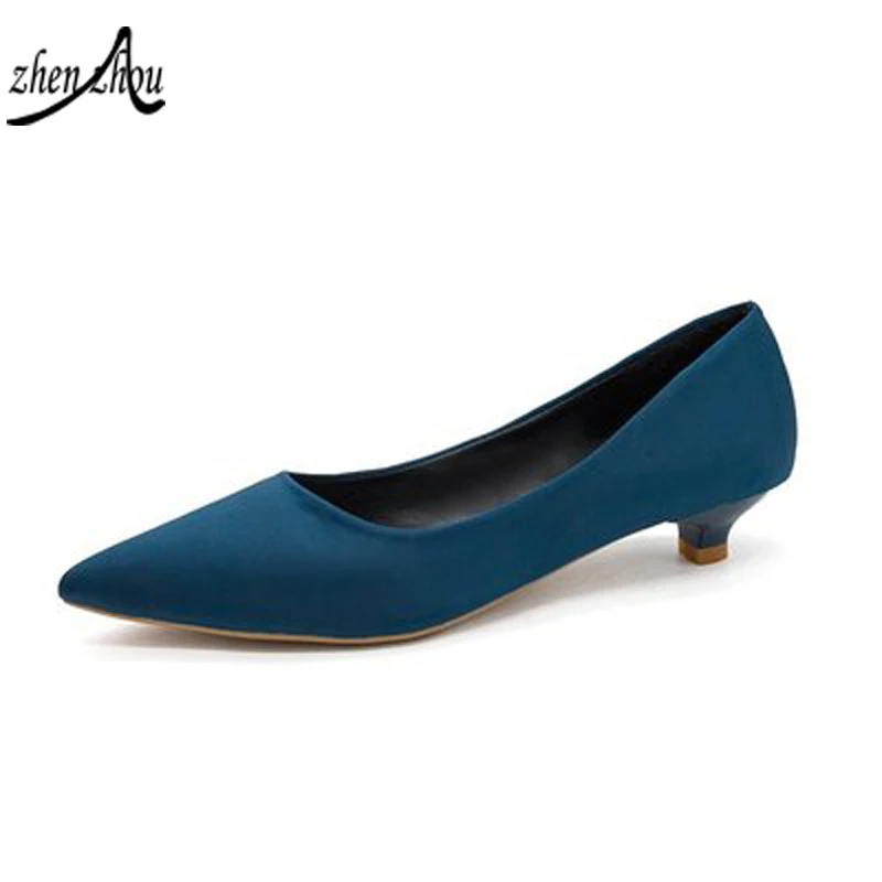 

Women's shoes 2019 thin heel, medium heel, pointed, shallow, low-heel, single-heel shoes for work