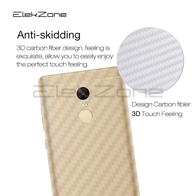 Carbon Fiber 3D For Xiaomi Redmi Note 3 4 4X 5 Pro Screen Protector For Xiaomi Redmi Note5 Pro 3 4 4X Back Cover Film 3Pcslot (2)