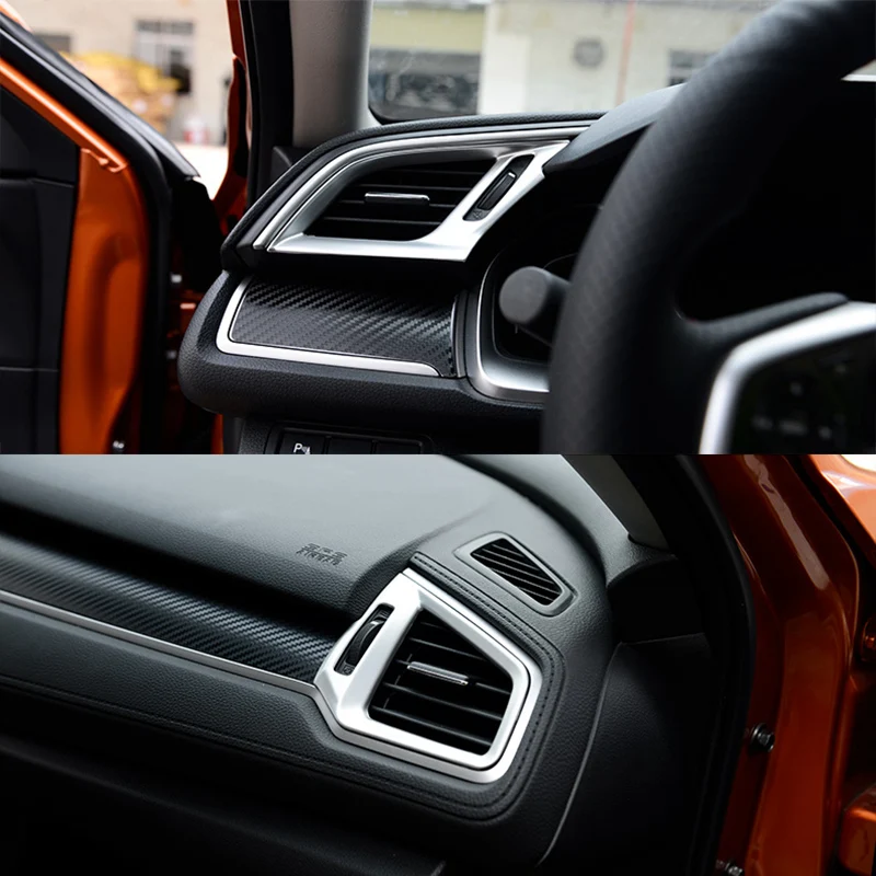 Аксессуары для Honda Civic 10 2016 2017 АБС пластик передняя решетка вентиляционного