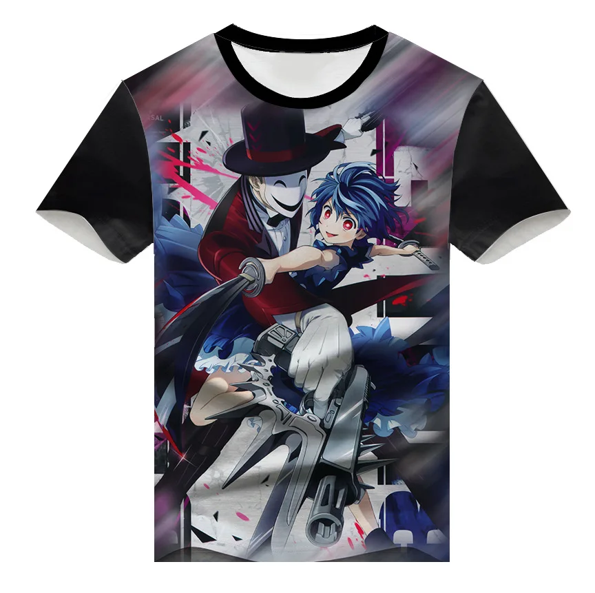 Anime Shirt Black Bullet T-Shirts Multi-style Short Sleeve Cosplay Shirts Unique Gift