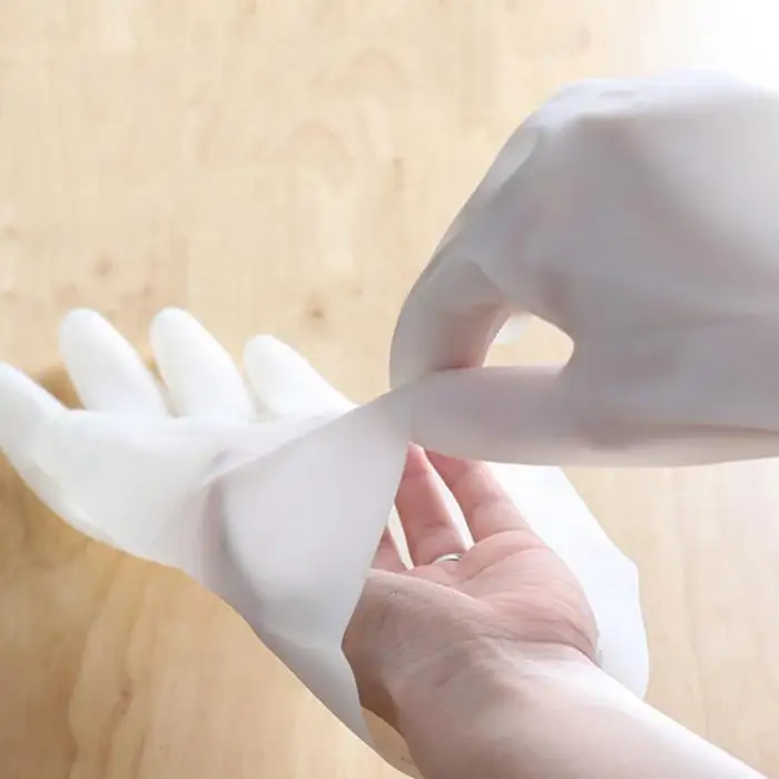 1pair Rubber Cleaning Gloves Oil Resistant Dish Washing Reusable Cleaning Gloves PAK55