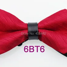 Yibei Coachella Галстуки черный низ красная полоса лук галстук алмаз кожа выбора джентльмен смокинг с бантом модные взрослых бабочки