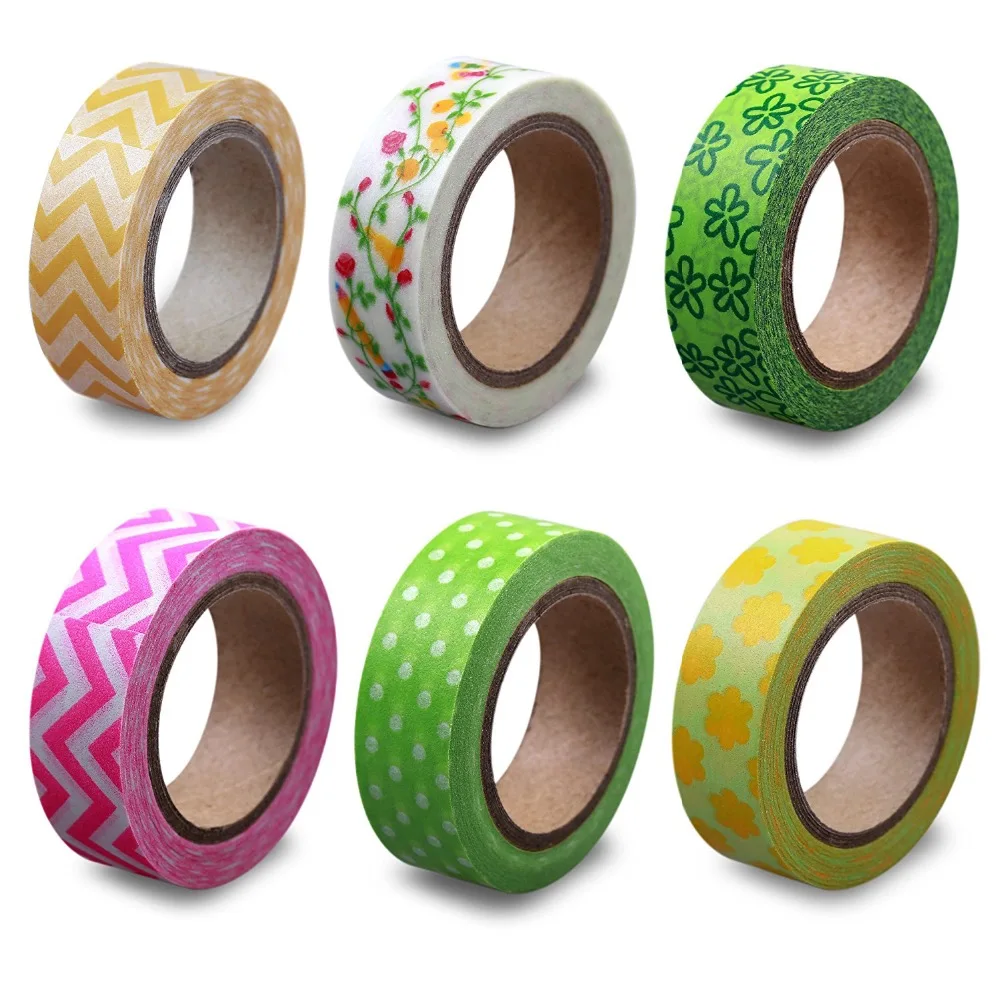 LolliZ 6 PCS/Pack Washi Tape Adhesive Tape Spring Garden Set DIY