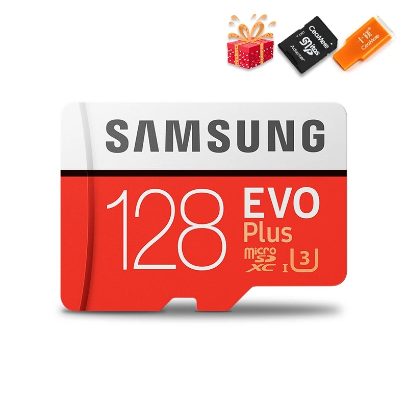 128GB U3 100MBS KT Карта Microsd SAMSUNG 256G 128 Гб 64 ГБ 32 ГБ 16 ГБ 8 ГБ 100 МБ/с./с класс 10 U3 U1 SDXC класс EVO+ Micro SD карта памяти TF флэш-карта - Емкость: 128GB U3 100MBS KT