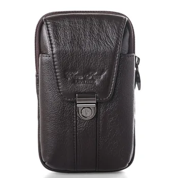 

New Men Genuine Leather First Layer Cowhide fashion Crossbody Shoulder Bag Casual Belt Waist Fanny Pack phone Pack wallet