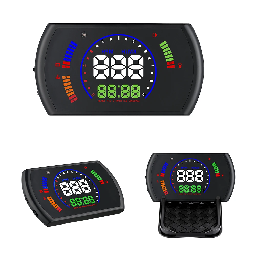 

GEYIREN S600 head-up display car hud car speed projector OBD interface HUD speed RPM voltage water temperature Fuel cosumption