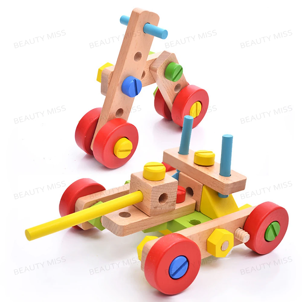 45 Adet Grup Ahsap Zeka Oyuncaklari Gelistirmek Degistirilebilir Somun Kombinasyonu Araba Bloklari Araba Egitici Bebek Oyuncaklari Erken Ogrenme Oyuncaklar Intelligent Toy Combine Toytoy Wood Blocks Aliexpress