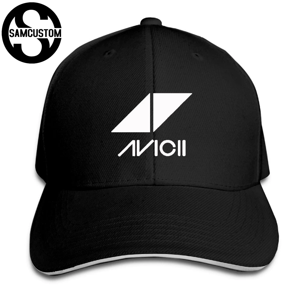 

SAMCUSTOM Four Seasons Universal Casual Cap Summer sunshade Creative Avicii 3D Printing Visors Sandwich Cap