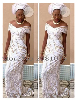 

LJ895 High Quality African Lace Fabric Net 2016 French Lace Fabric Tulle With Sequin Gold Nigerian Lace Fabric For Wedding