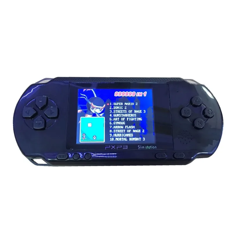

Classic 16 Bit PXP3 Slim Station Video Games Player Handheld Game +Free Game Card Console Built-in 150 Games New