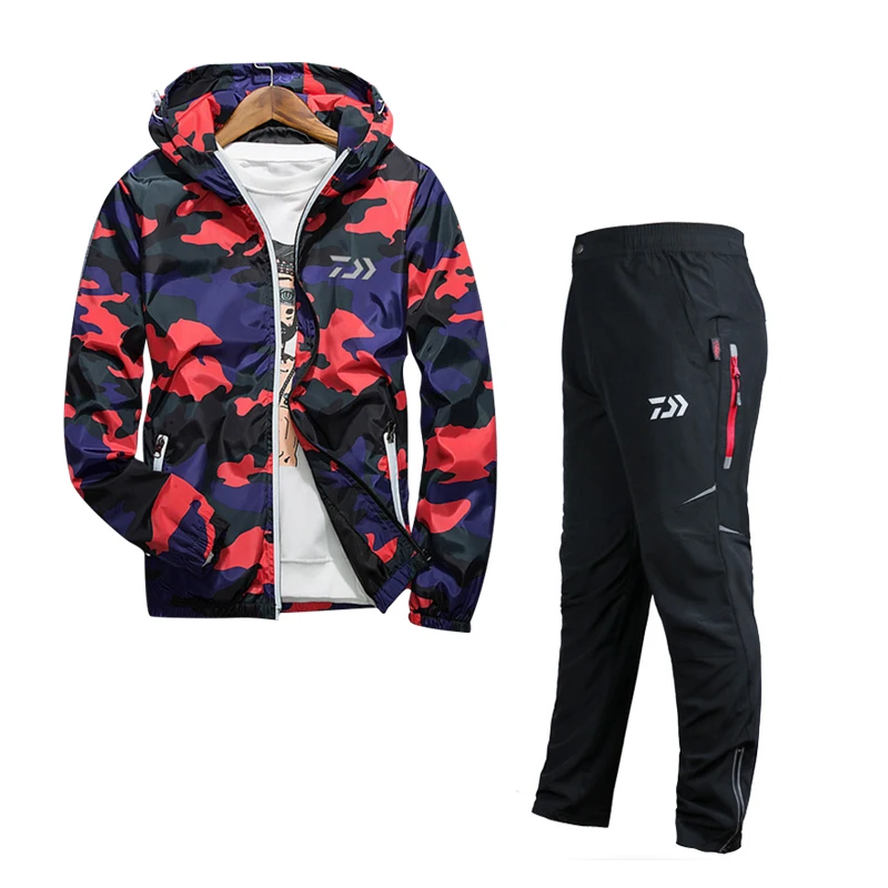 

2017 High Quality Fishing Clothing Sets Men Breathable Outdoor Sportswear Suit Winter Fishing Shirt and Pants FS039