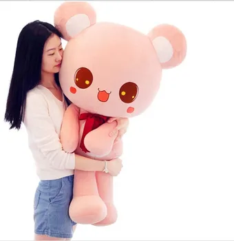 

stuffed animal toy , missubear bear plush toy bear doll , pink or brown colour choices , huge 90cm bear doll gift w4768