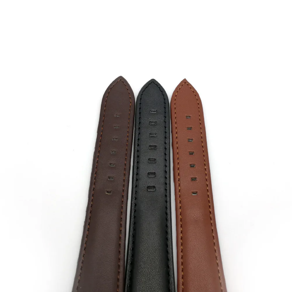 

Genuine leather watch band Waterproof soft strap with metal buckle cow leather strap 18mm 20mm 22mm 24mm
